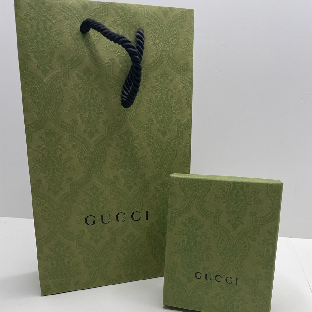 GUCCI WALLET BOX EMPTY & Shopping Bag & Ribbon & Dustbag